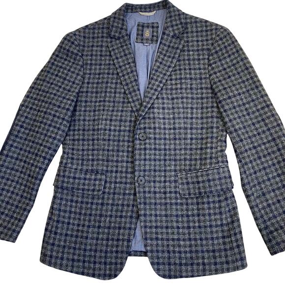 Wallin & Bros Mens 38S Wool Tweed Tailored Sports Coat Blazer Elbow Patches - Picture 4 of 16